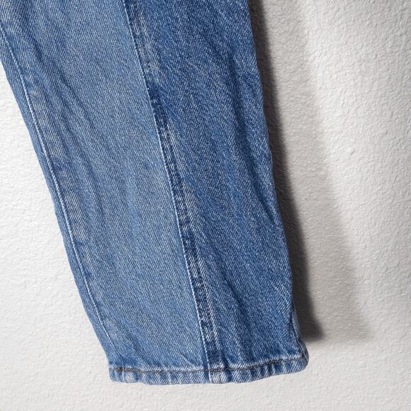 PacSun Womens Patchwork High Rise Straight Jeans Two Tone Y2K Streetwear 24 - Picture 6 of 10